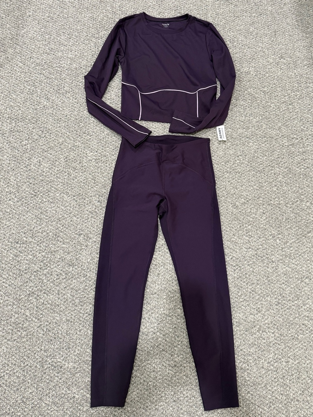 Old Navy Powersoft Plum Purple Women's Matching Set